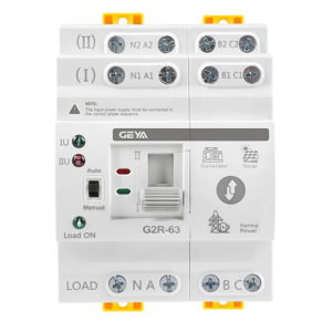GEYA G2R‑63 – DIN‑skinne Automatisk Transfer Switch (ATS) 6–63A
